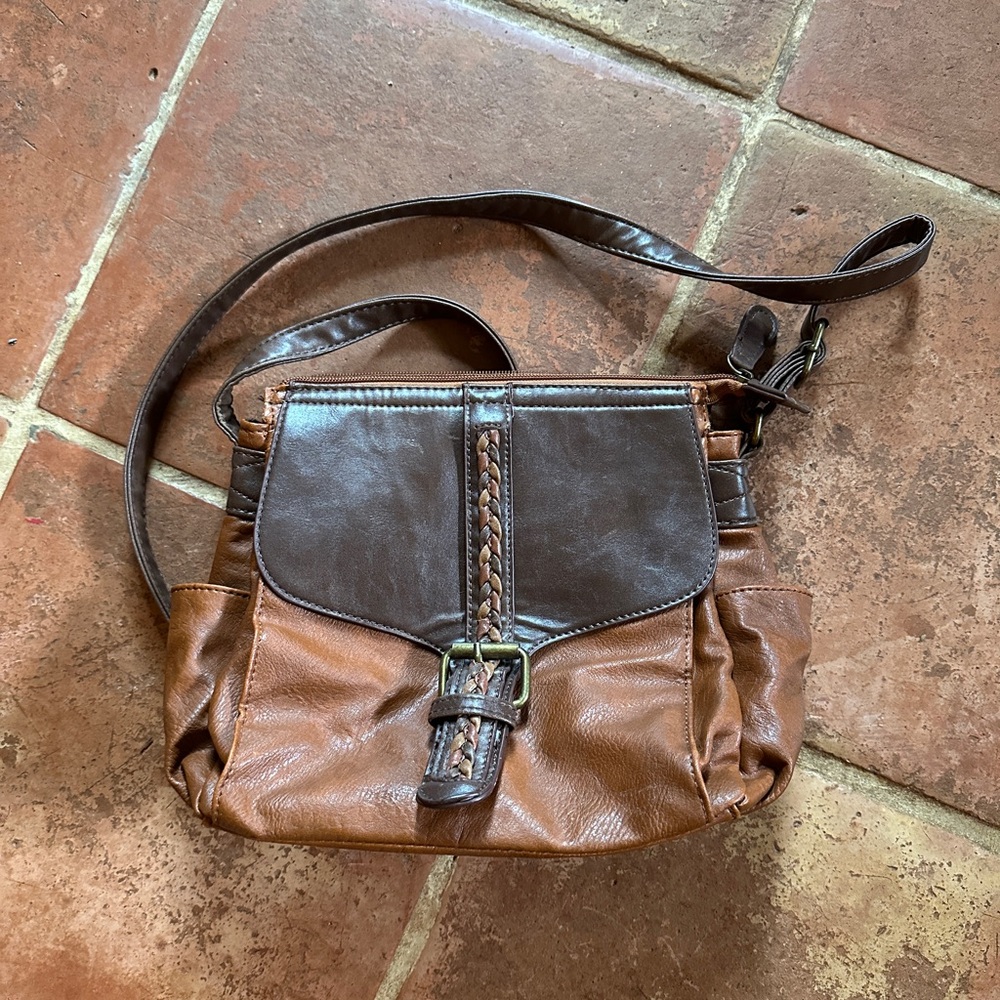 Brown Leather Crossbody Bag